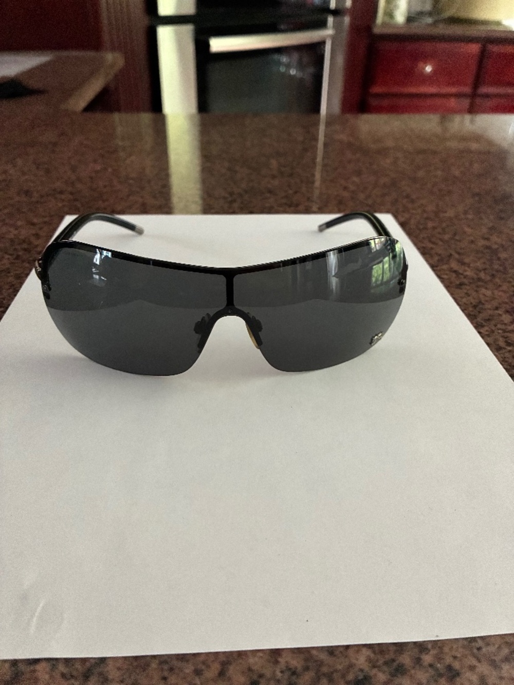 Burberry Black/Silvertone Sunglasses